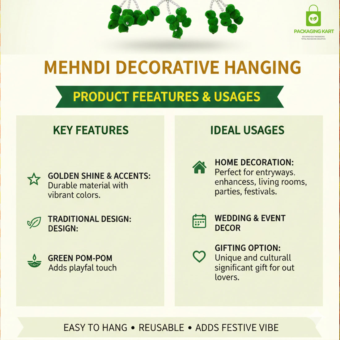 Mehndi Door Board for Home & Wedding Decorations | Themed Door Decor for Party, Celebration, and Wedding Events