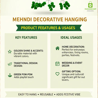 Mehndi Door Board for Home & Wedding Decorations | Themed Door Decor for Party, Celebration, and Wedding Events