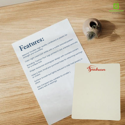 Durable Necklace Display Holder Cards for Jewelry Shops