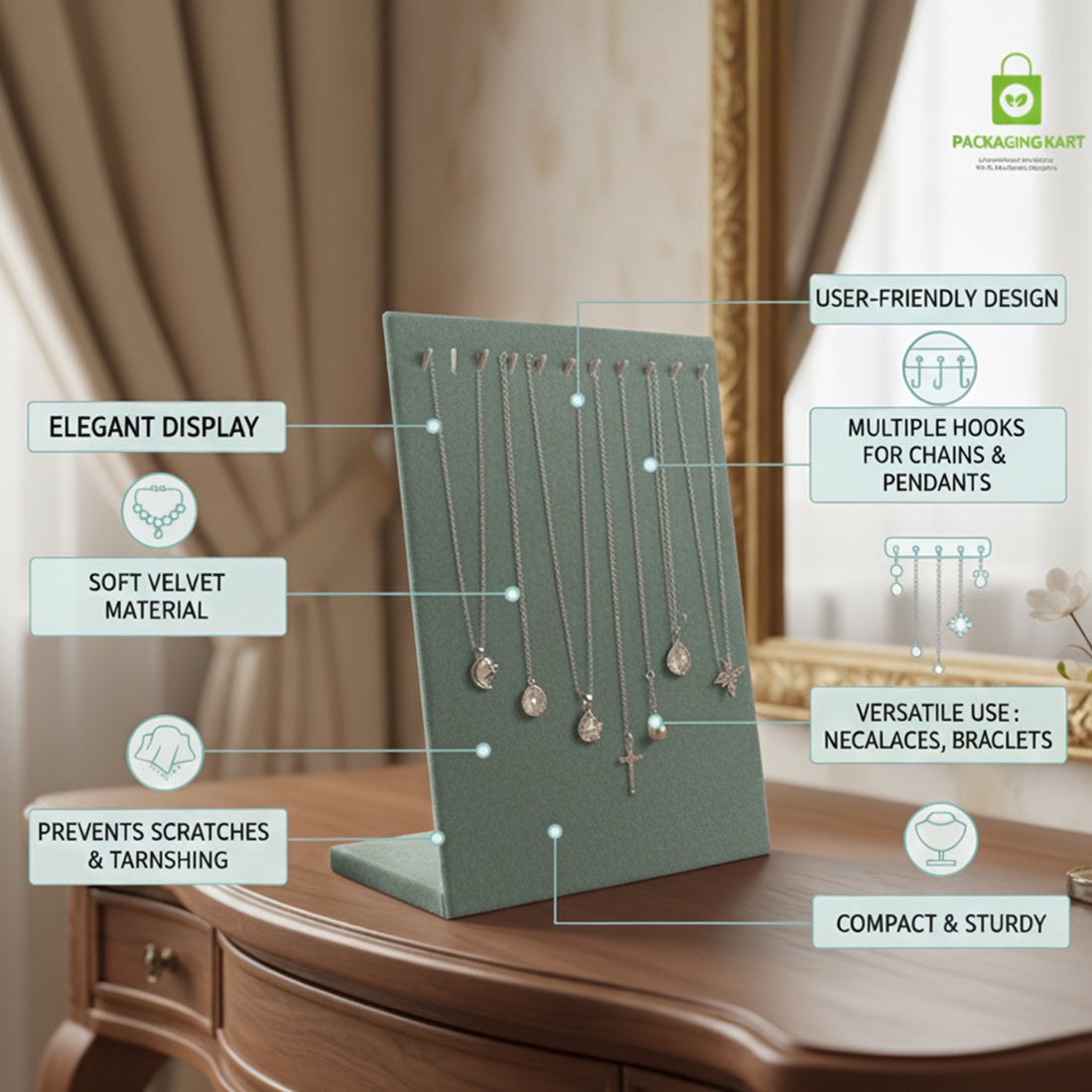 Elegant Cream Colour Chain Pendant for Women – Daily Wear Jewellery