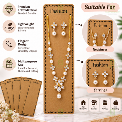 Chain Pendant and Mangalsutra Display Cards for Jewellery