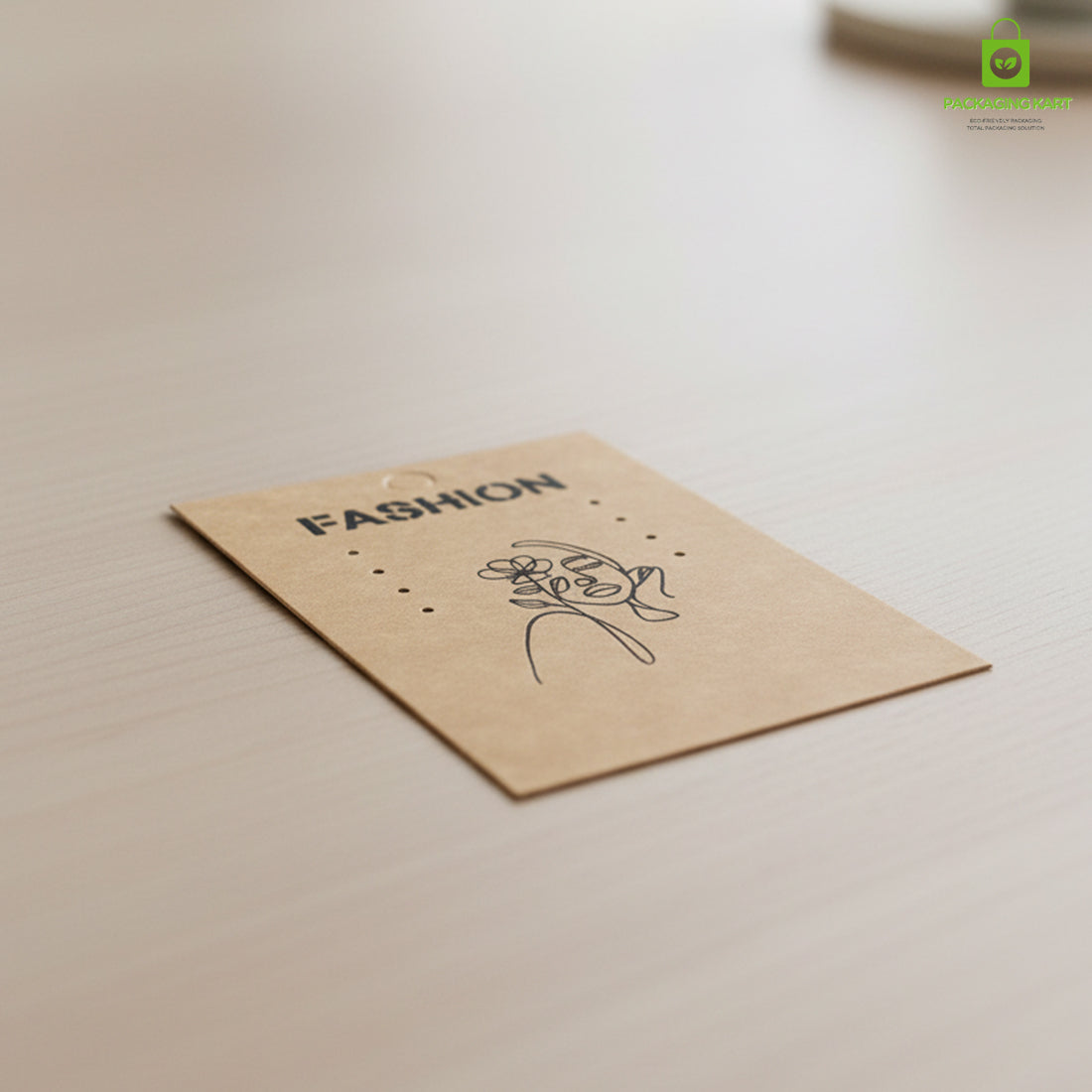 Brown Earring Jewellery Card | Premium Display Backing