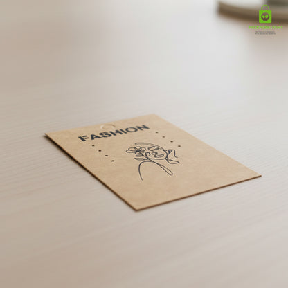 Brown Earring Jewellery Card | Premium Display Backing