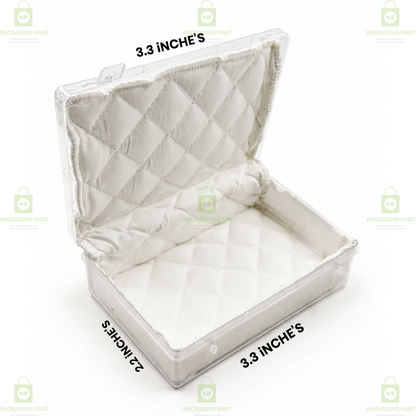 Soft Cushion Cotton Jewelry Box for Necklace, Ring & Earring Packing