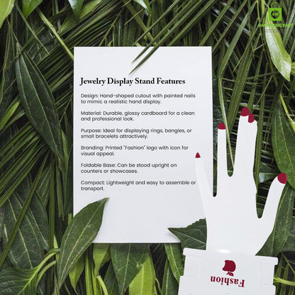 Premium Jewelry Display Card for Anklets and Bracelets