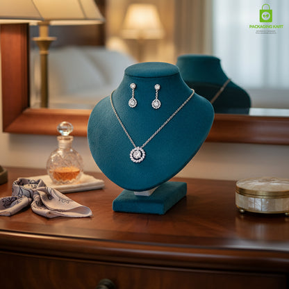 Velvet Jewellery Bust Stand | Elegant Fancy Display Model