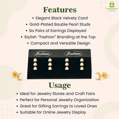 Earring Display Cards with Holes – Professional Jewelry Stand