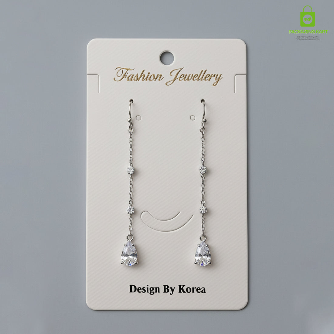 Premium Plastic Jewellery Card | Durable Earring & Chain Holder