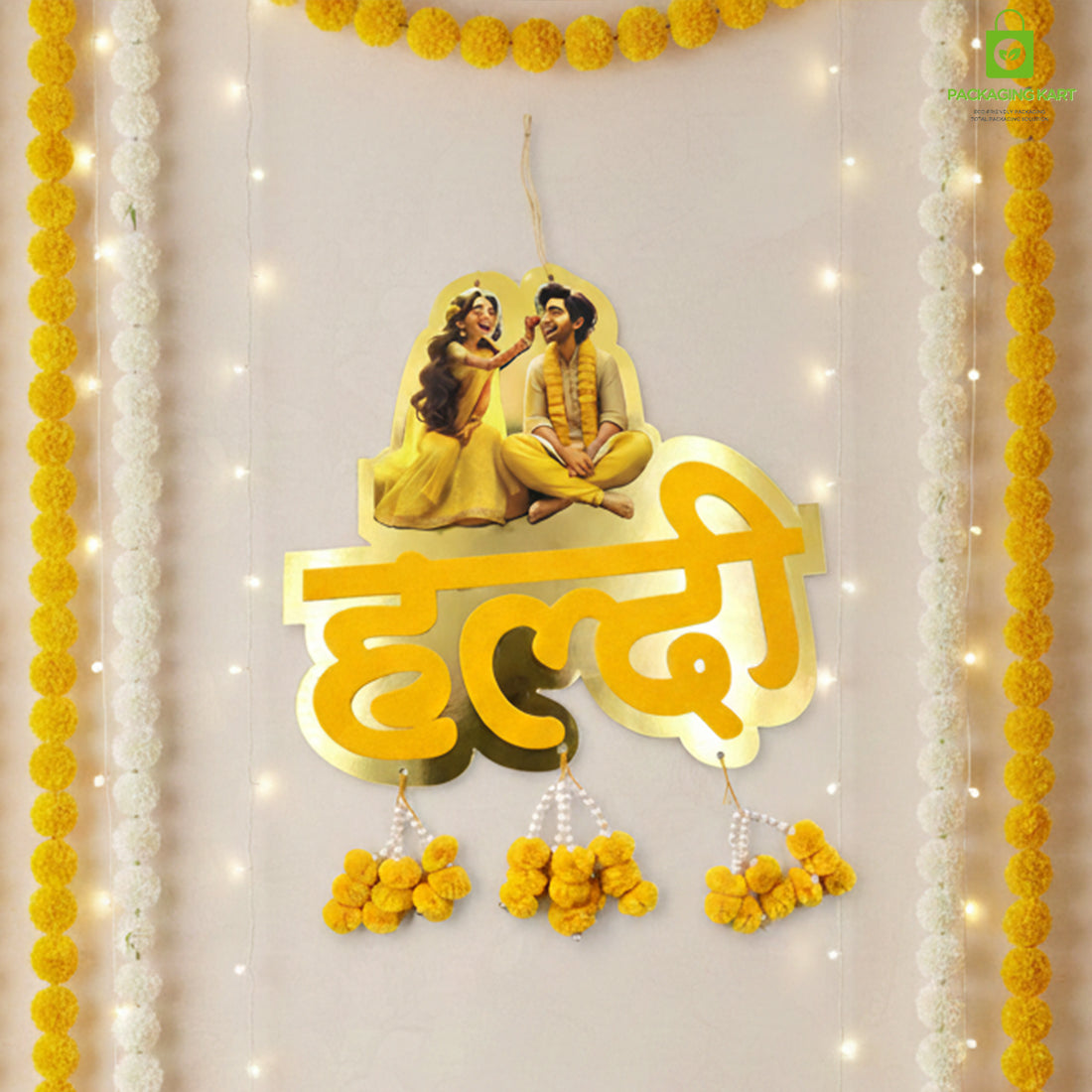 Unbreakable Haldi Mehndi Ceremony Decoration Board for Wedding/Marriage/Shaadi/Shadi Celebration for Haldi Mehandi Ceremony Decoration