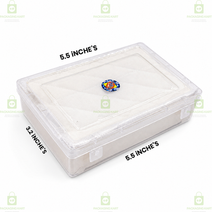Premium Jewelry Packaging Box with Soft Cotton Cushion Insert