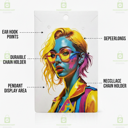 Premium Mangalsutra Baby Card for Jewellery Packaging | Necklace Display Card