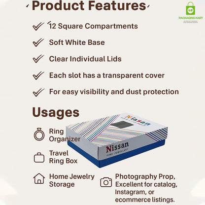 Premium Plastic Ring Box – Compact & Long-Lasting Design