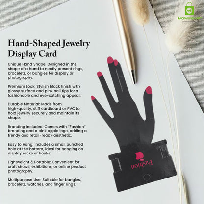 Premium Jewelry Display Card for Anklets and Bracelets
