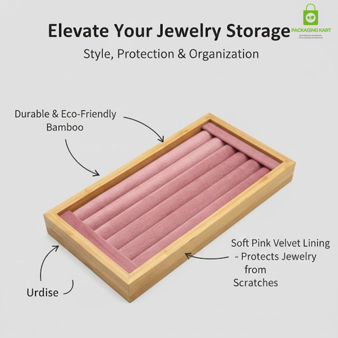 Premium Kada and Bracelet Tray – Velvet Jewellery Organizer