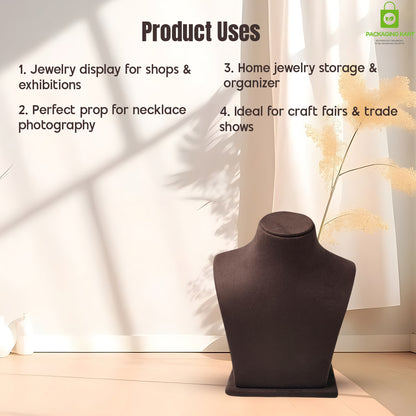 Luxury Brown Velvet Jewellery Set – Perfect for Wedding & Party