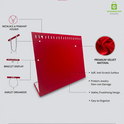 Premium Velvet Chain Pendant Tray – Jewellery Display Tray