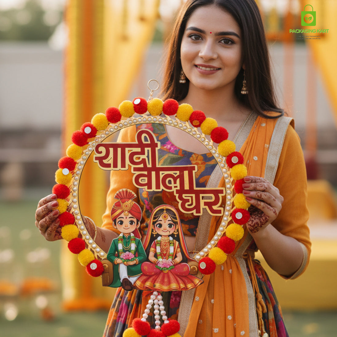 Shadi Wala Ghar Hanging Board For Home, Shadi Wala Ghar Plated board For Party