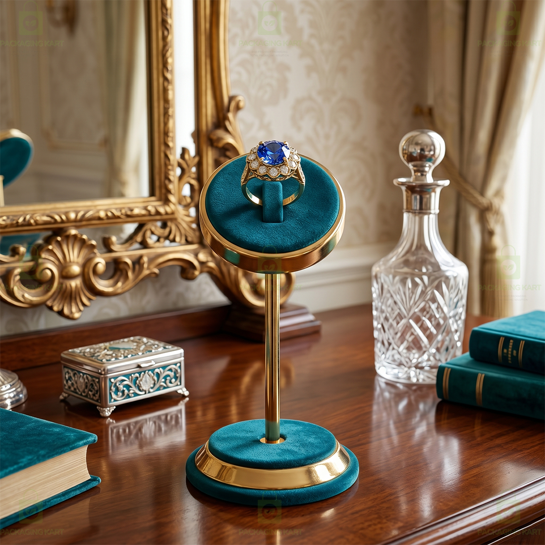 Premium Quality Single Piece Ring Velvet Stand for Jewellery Display | Elegant Ring Holder