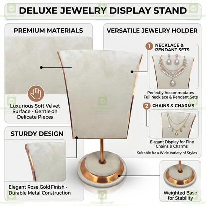 Premium Quality Velvet Jewellery Display Bust for Chains & Necklaces