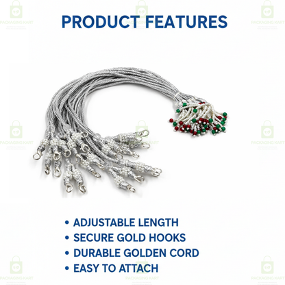 Silver Plated Jewellery Set with Adjustable Dori for Women & Girls