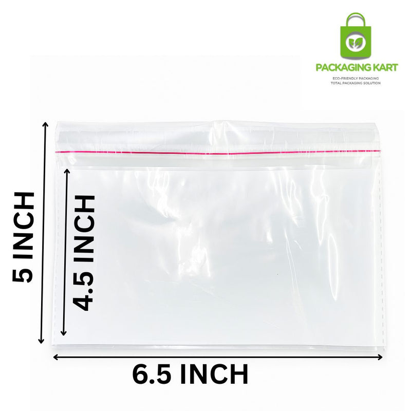 6.5X5 51 Micron Jewellery BOPP Self-Sealing Bags – Scratch-Free Packaging