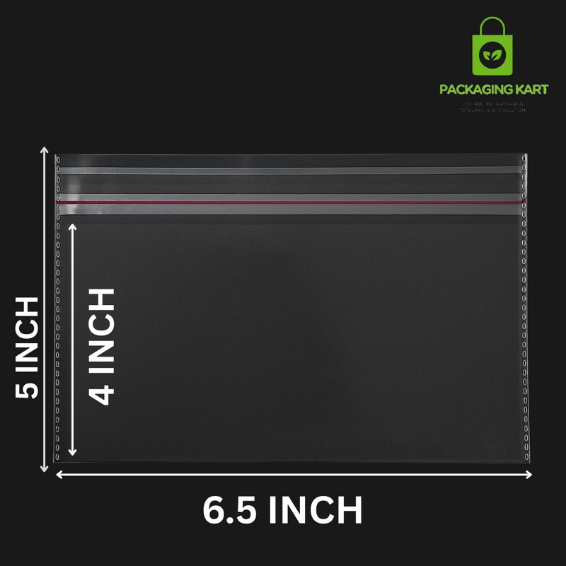 6.5X5 Premium 51 Micron Transparent BOPP Bags for Jewellery Storage & Packing