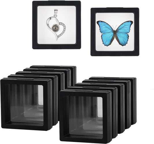 5X5 Jewellery Floating Frame Display Box – 3D Effect for Rings & Pendants