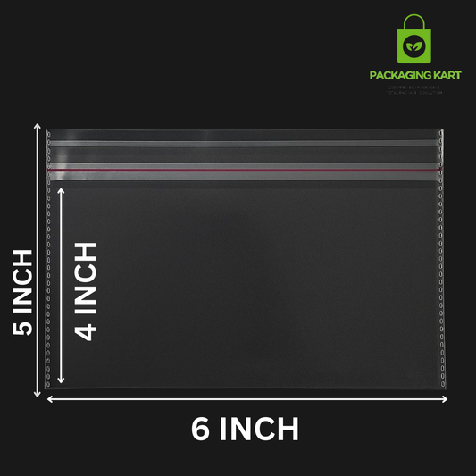 6X5 Premium 51 Micron Transparent BOPP Bags for Jewellery Storage & Packing