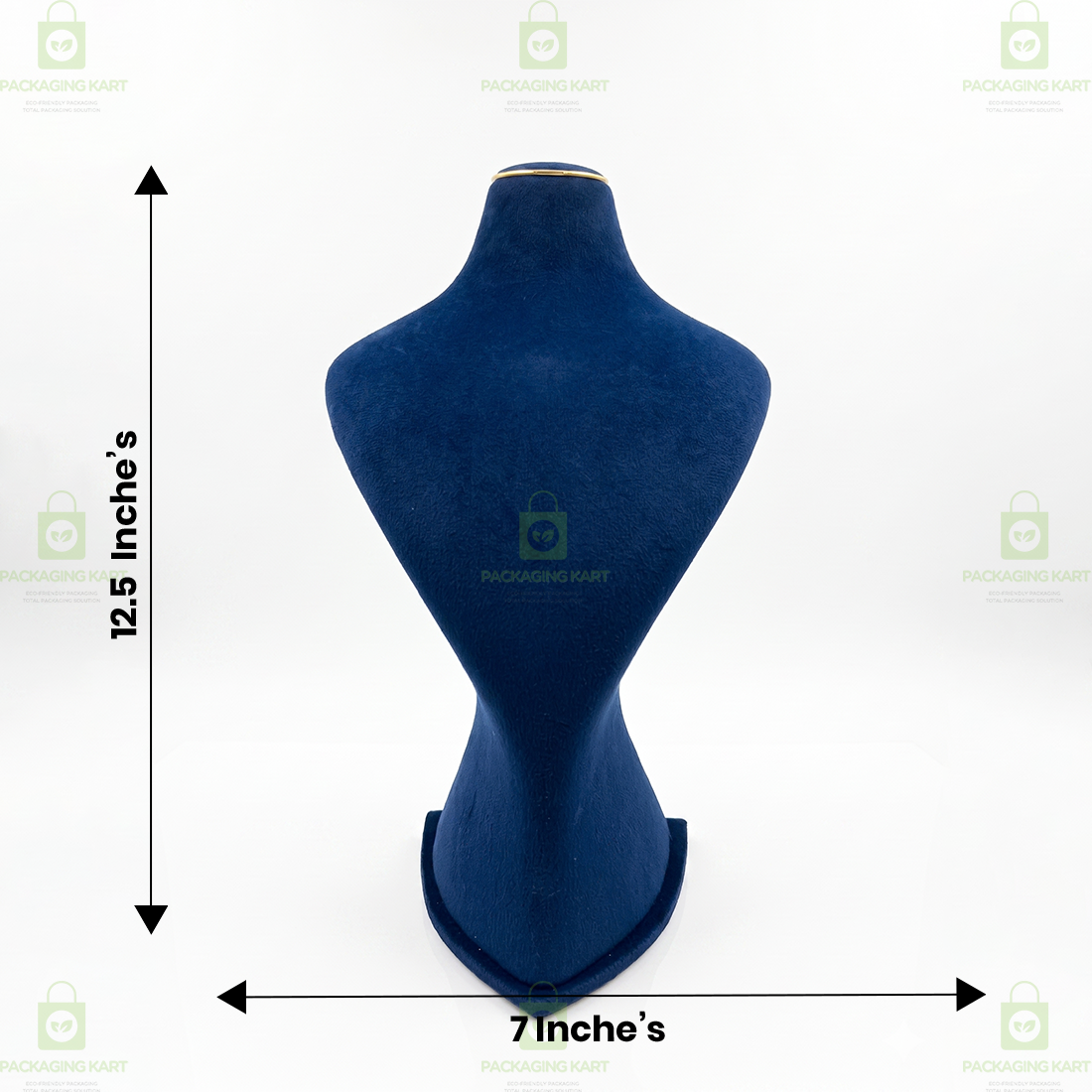 Premium Quality Leather Velvet Necklace Statue for Jewellery Display | Elegant Necklace Stand Holder