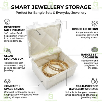 Premium Cotton Filled Jewellery Packaging Box for Gift & Storage