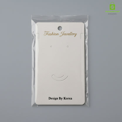 Premium Plastic Jewellery Card | Durable Earring & Chain Holder