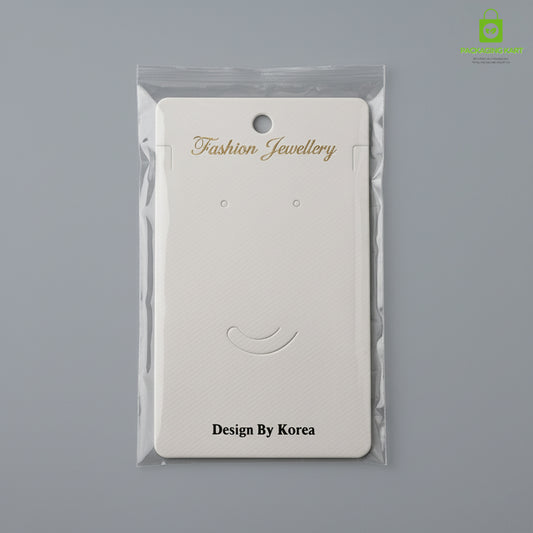 Premium Plastic Jewellery Card | Durable Earring & Chain Holder