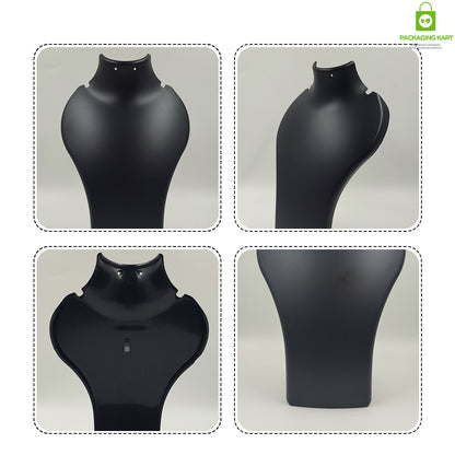 Black Plastic Fibre Jewellery Display Statue – Elegant Neck Stand