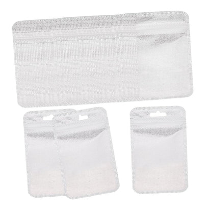 Silver Metallic Resealable Foil Pouch Bags for Jewelry Packaging