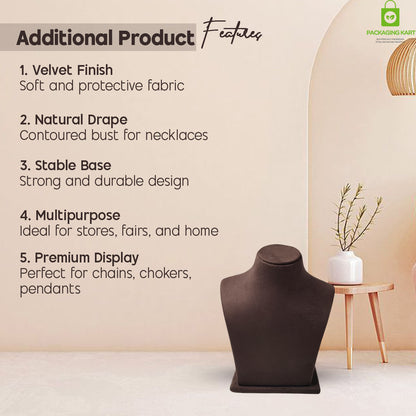 Luxury Brown Velvet Jewellery Set – Perfect for Wedding & Party