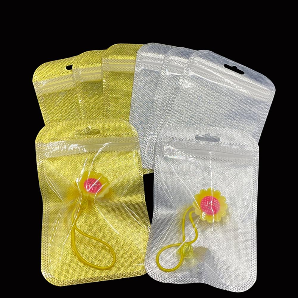 Luxury Silver & Golden Jewelry Packaging Pouch Bags – Resealable Foil Ziplock Bags