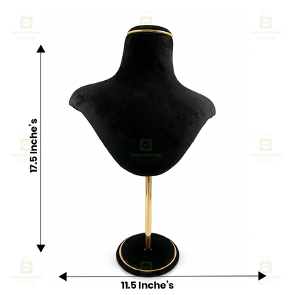 Premium Quality Velvet Foldable Jewellery Necklace Stand | Elegant Necklace Display Holder