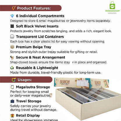 Luxury Plastic Jewellery Box for Mangalsutra – Protective & Elegant