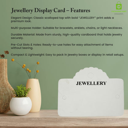 Anklet & Bracelet Hanging Card for Retail Packaging