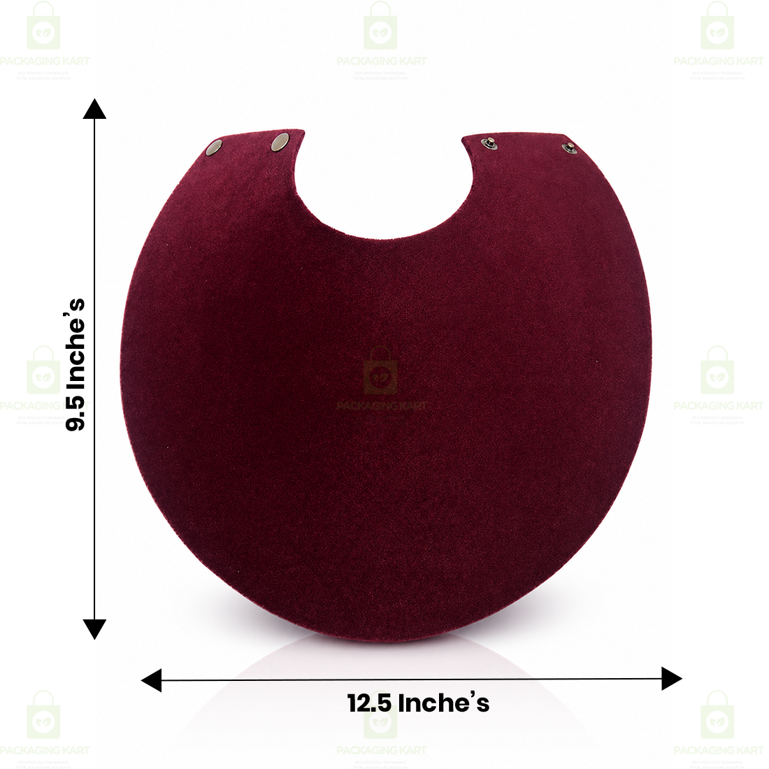 Premium Quality Leather Velvet Foldable Necklace Statue for Jewellery Display | Elegant Necklace Stand