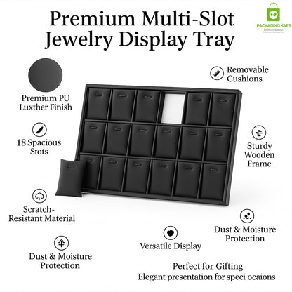 Black Colour Fancy Chain Pendant Jewellery Tray – Elegant Display Organizer