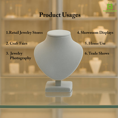 Traditional Cream Velvet Jewellery Set – Stylish & Lightweight