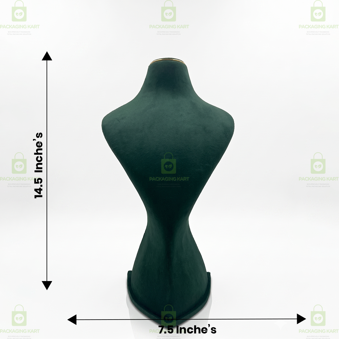 Premium Quality Leather Velvet Necklace Statue for Jewellery Display | Elegant Necklace Stand Holder