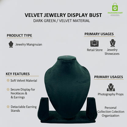 Velvet Jewellery Statue for Shops | Elegant Display Accessory
