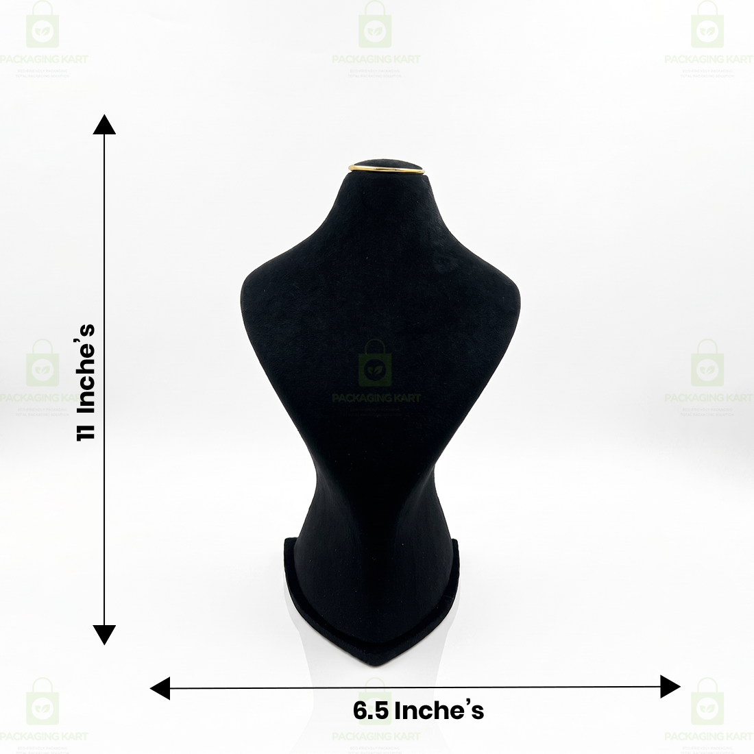 Premium Quality Leather Velvet Necklace Statue for Jewellery Display | Elegant Necklace Stand Holder