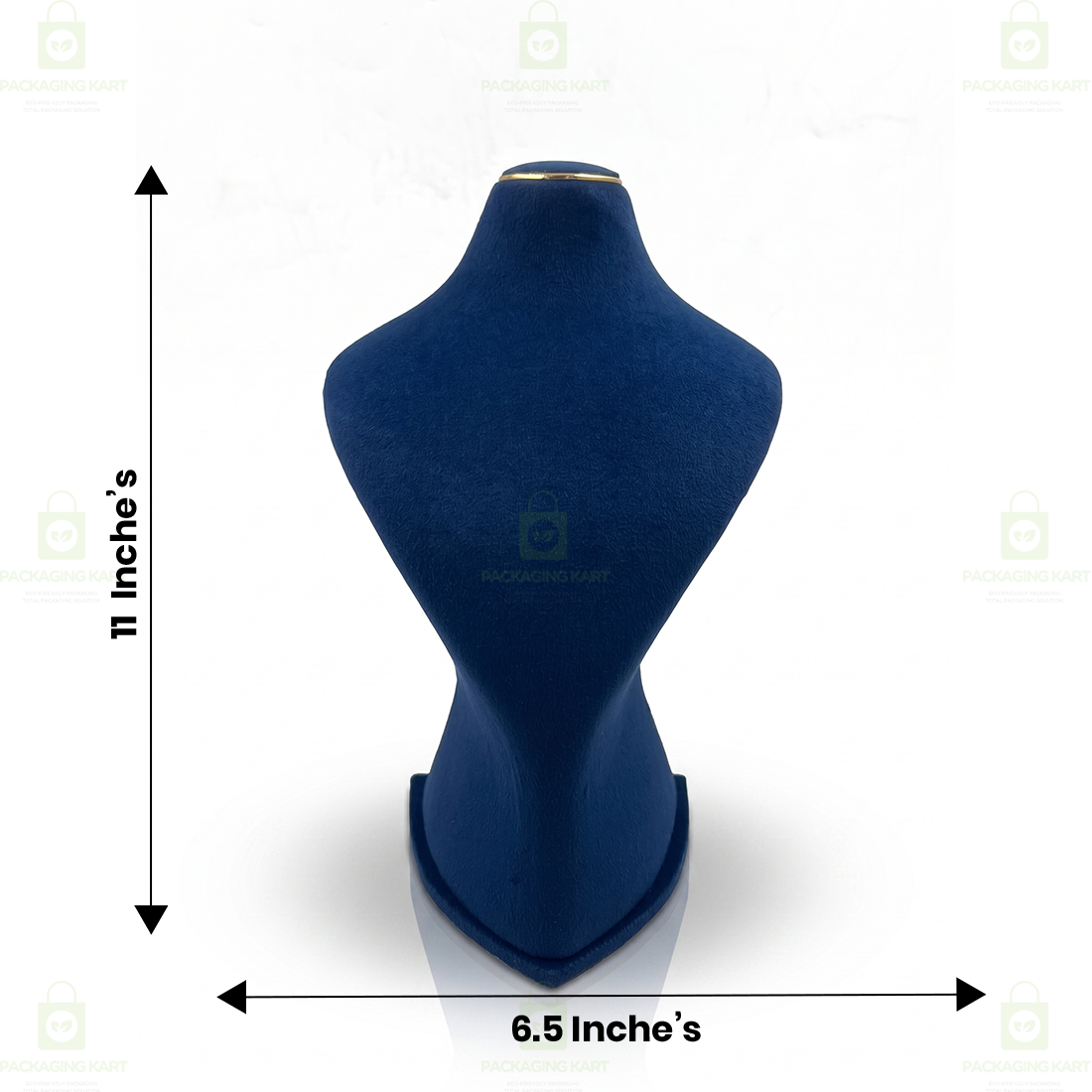 Premium Quality Leather Velvet Necklace Statue for Jewellery Display | Elegant Necklace Stand Holder