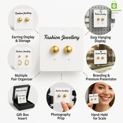 Small Stud Earring Display Cards – Perfect for Compact Packaging