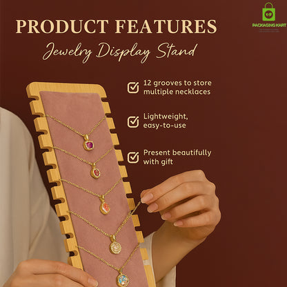 Elegant Cream Fancy Jewellery Stand for Chain Pendant – Storage & Display