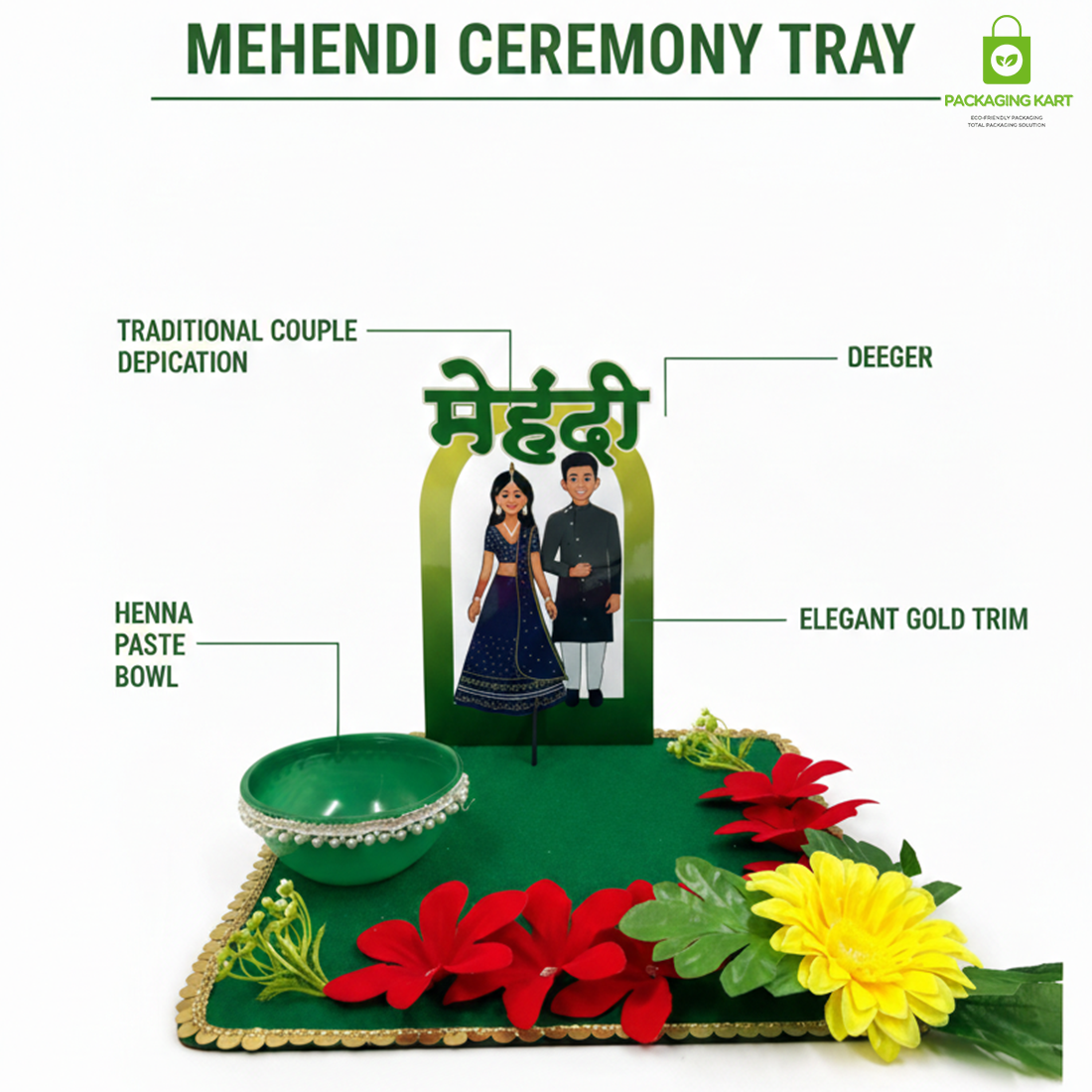 Premium Mehandi Ceremony Decoration Set for Wedding Function – Complete Haldi Mehndi Decor Kit
