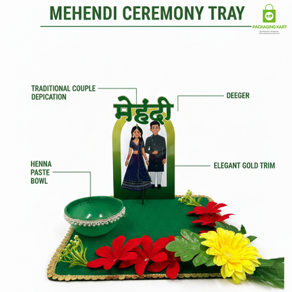 Premium Mehandi Ceremony Decoration Set for Wedding Function – Complete Haldi Mehndi Decor Kit